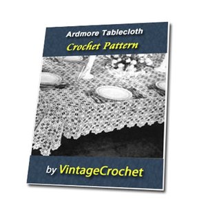 Download Ardmore Decorative Tablecloth from Canadian Spool Cotton Company Book No.385 Vintage Crochet Pattern eBook - VintageCrochet file in PDF