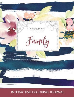 Read online Adult Coloring Journal: Family (Animal Illustrations, Nautical Floral) - Courtney Wegner file in PDF