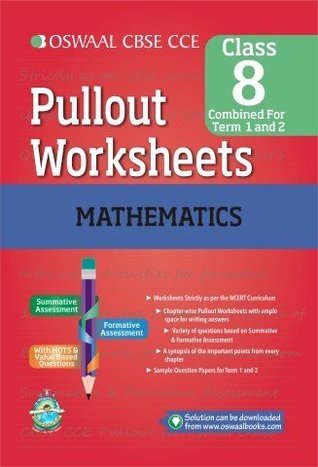 Read online Oswaal CBSE CCE Pullout Worksheets Mathematics for Class 8 - Panel of Experts | PDF