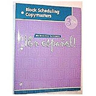 Read online ?En Espa?ol!: Block Scheduling Copymasters Level 3 - McDougal Littel file in ePub