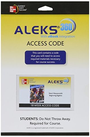Read online Aleks 360 Access Card 18 Weeks for Beginning Algebra - ALEKS Corporation file in PDF