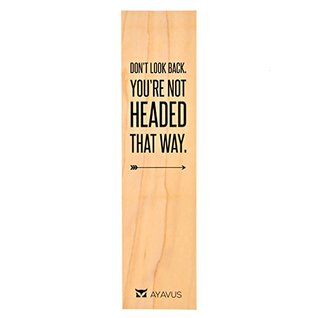 Read NOT A BOOK: Don't Look Back You're Not Headed That Way Inspirational Quote Life Coach Personal Development Ultra Thin Eco Wood Bookmark Made In The USA - NOT A BOOK file in ePub