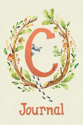 Read Cute Woodland Critter Journal with Initial: Cute Woodland Raccoon Journal with Orange Initial 'c' - Purple Calico Press file in ePub