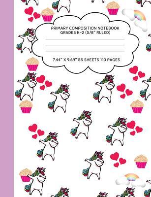 Download Primary Composition Notebook Grades K-2 (5/8 Ruled): Dabbing Unicorn Journal & Doodle Diary - 112 Pages of Blank & Lined Paper for Writing and Drawing - Mind Over Matter Creations file in ePub