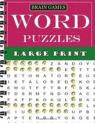 Read online Large Print Word Puzzles: Spiral-bound – Large Print - Hanna Laura file in ePub