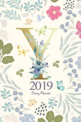 Download 2019 Diary Planner: Cute Flowers and Butterflies January to December 2019 Diary Planner with Luxury Gold -  | ePub