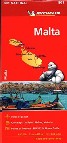 Read online Michelin Malta Map 801 (Maps/Country (Michelin)) - Guides Touristiques Michelin file in ePub