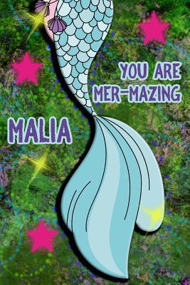 Download You Are Mer-Mazing Malia: Wide Ruled Composition Book Diary Lined Journal Green with Mermaid Tail - Lacy Shwimmer | PDF