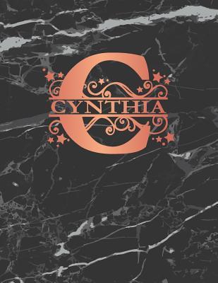 Download Cynthia: Personalized Journal Notebook for Women or Girls. Monogram Initial C with Name. Black Marble & Rose Gold Cover. 8.5 X 11 110 Pages Lined Journal Paper -  | ePub