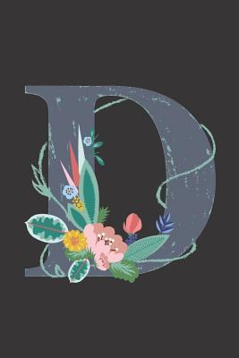 Download D: Monogrammed Personalized Lined Floral Notebook Diary - Little Lili | PDF