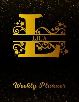 Read online Lila Weekly Planner: 2 Year Personalized Letter L Appointment Book January 2019 - December 2020 Black Gold Cover Writing Notebook & Diary Datebook Calendar Schedule Plan Days, Set Goals & Get Stuff Done -  | PDF