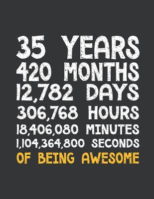 Read online Notebook: 35th Birthday 35 Years Old Being Awesome Anniversary Journal & Doodle Diary; 120 College Ruled Pages for Writing and Drawing - 8.5x11 in. - Birthday Design Publishing Co file in ePub