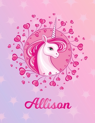 Read Online Allison: Allison Magical Unicorn Horse Large Blank Pre-K Primary Draw & Write Storybook Paper Personalized Letter A Initial Custom First Name Cover Story Book Drawing Writing Practice for Little Girl Use imagination, create tales, be creative - Storytime Publications file in ePub