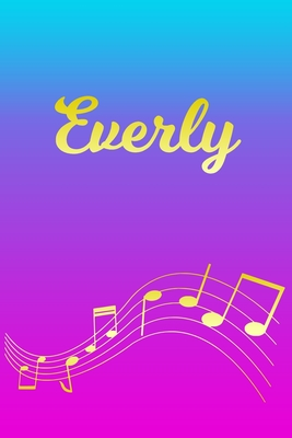 Download Everly: Sheet Music Note Manuscript Notebook Paper Pink Blue Gold Personalized Letter E Initial Custom First Name Cover Musician Composer Instrument Composition Book 12 Staves a Page Staff Line Notepad Notation Guide Compose Write Songs - Createmusic Publications | ePub
